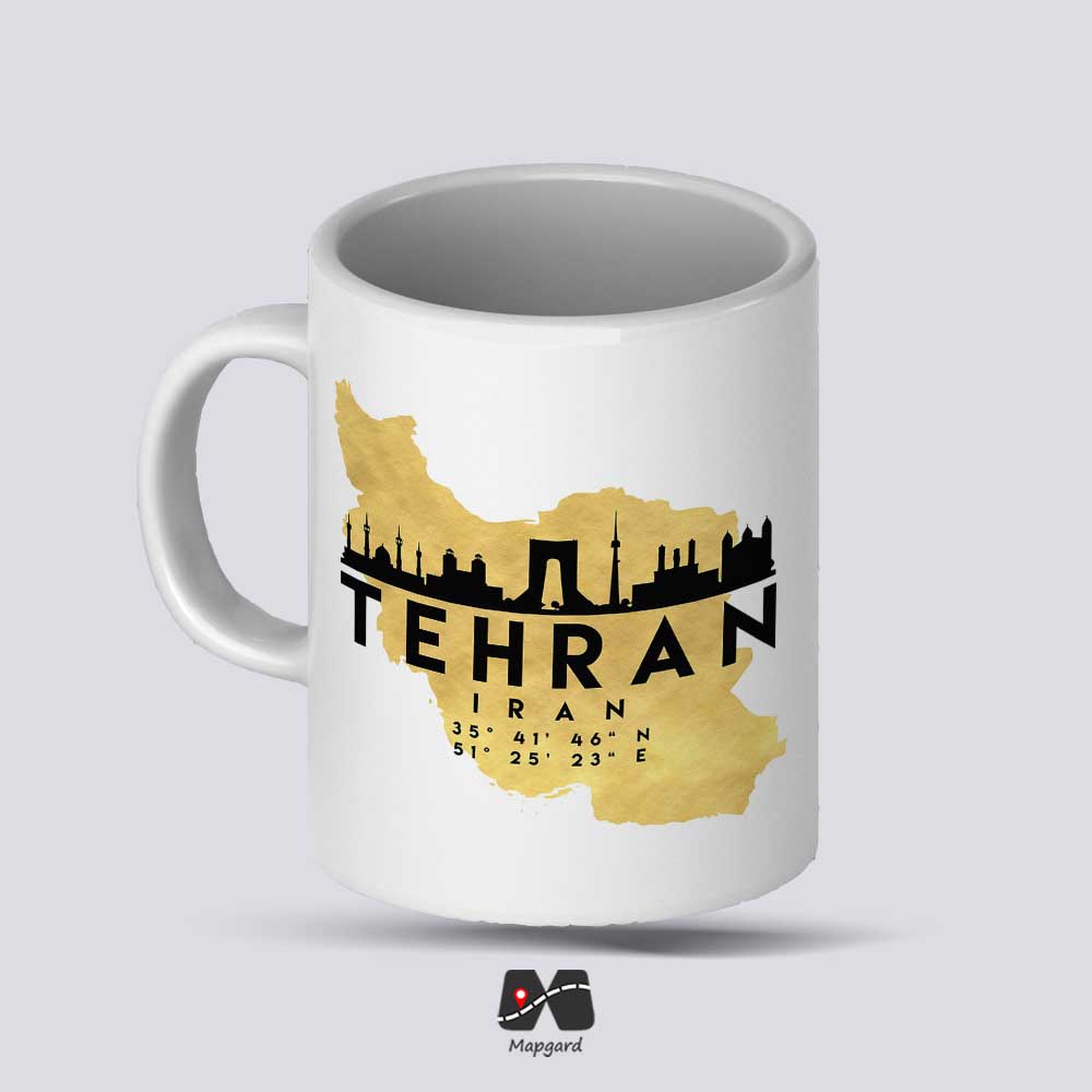 ماگ سرامیکی نقشه ایران طرح مختصات مپگرد ماگ سرامیکی نقشه ایران طرح مختصات مپگرد